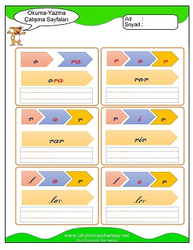 r sesi Grubu Çalışma Sayfaları